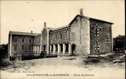 Ak Villefranche de Rouergue Aveyron, Ecole Superieure