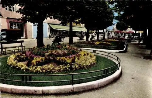 Ak Montbéliard Doubs, Place Denfert Rochereau