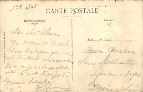 Ak Saint Cast Cotes d'Armor, Grand Hotel