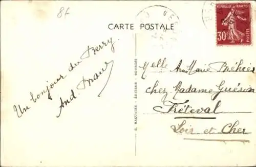 Ak Nérondes Cher, Kirche