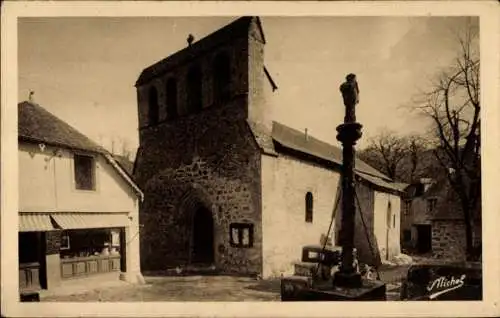 Ak Gimel les Cascades Corrèze, Kirche, Kalvarienberg