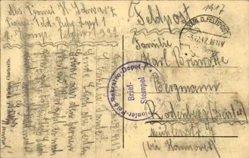 Ak Joigny sur Meuse Ardennes, Gesamtansicht