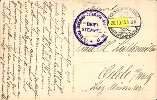Ak Thiaville Meurthe-et-Moselle, Von den Franzosen zerstörte Villa