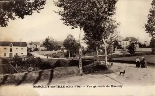 Ak Marcilly sur Tille Côte-d’Or, Vue generale