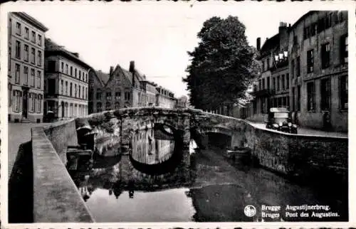 Ak Bruges Brügge Flandern Westflandern, Augustijnerbrug