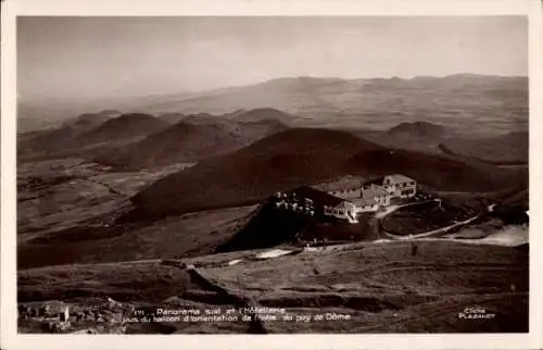 Ak Puy de Dôme, Südpanorama, Hotelgewerbe