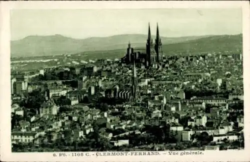 Ak Clermont Ferrand Puy de Dôme, Gesamtansicht