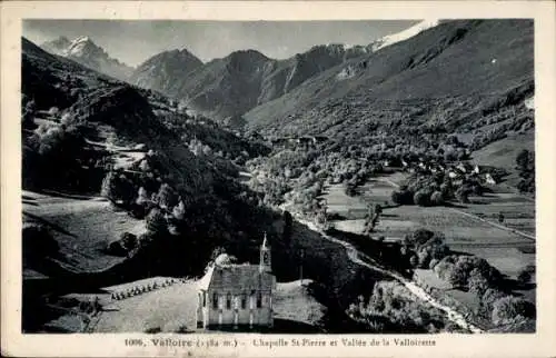 Ak Valloire Savoie, Chapelle St-Pierre, Valloirette Valley