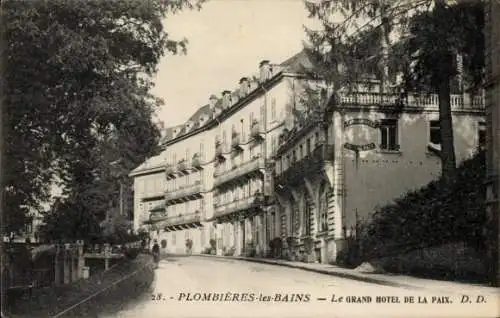 Ak Plombières les Bains Lothringen Vogesen, Grand Hotel de la Paix