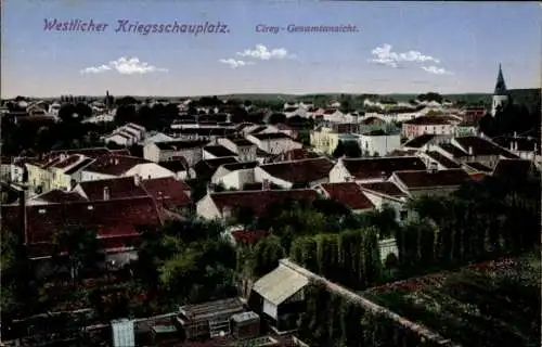 Ak Cirey Meurthe et Moselle, Westlicher Kriegsschauplatz, Gesamtansicht, Stadt