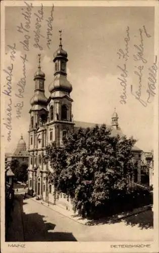 Ak Mainz am Rhein, Peterskirche