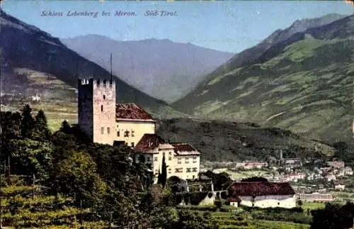 Ak Meran Merano Südtirol, Schloss Lebenberg