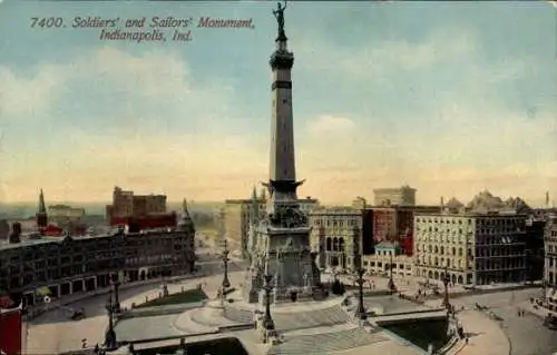 Ak Indianapolis Indiana USA, Soldaten- und Matrosendenkmal