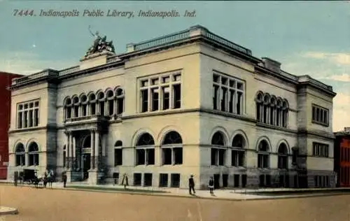 Ak Indianapolis Indiana USA, Öffentliche Bibliothek