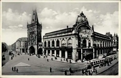 Ak Praha Prag Tschechien, Pulverturm, Repräsentationshaus