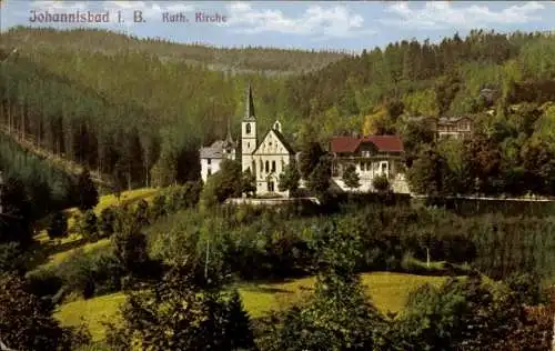 Ak Janské Lázně Johannisbad Region Königgrätz, Katholische Kirche