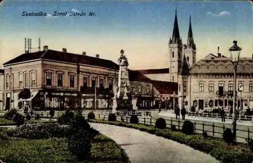 Ak Szabadka Subotica Serbien, Szent Istvdn tér