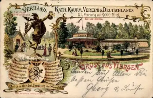 Litho Viersen in Nordrhein Westfalen, kath. kaufmännische Vereinigungen Deutschlands, Kaisermühle