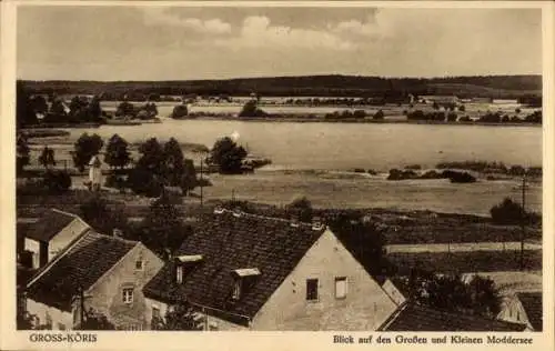 Ak Groß Köris im Kreis Dahme Spreewald, Blick auf den Großen und Kleinen Moddersee