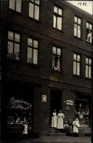 Foto Ak Werne Bochum im Ruhrgebiet, Kolonialwarenhandlung, Maggi Emailleschild