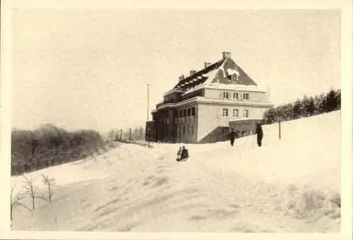 Ak Bad Berka in Thüringen, Hartmannhaus, Winter