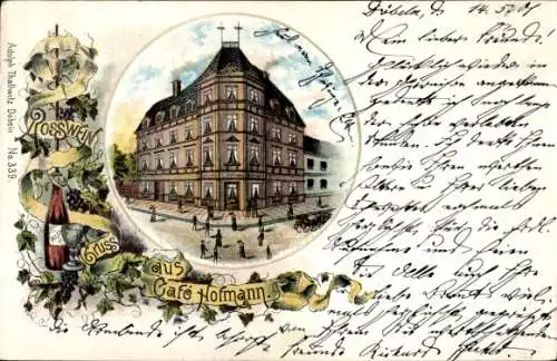 Passepartout Litho Roßwein in Sachsen, Café Hofmann