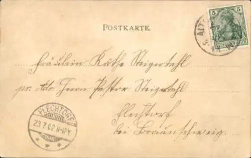 Ak Hamburg Altona, Passanten am Nyegaard Stift, Allee, Kleinkind