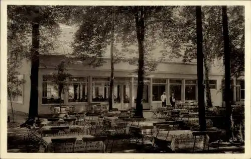 Ak Hamburg Nord Groß Borstel, Restaurant Borsteler Jäger, Terrasse