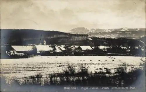 Ak Rumänien, Ungarisch-rumänische Grenze, Rothenturm Pass