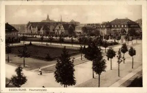 Ak Essen im Ruhrgebiet, Haumannplatz