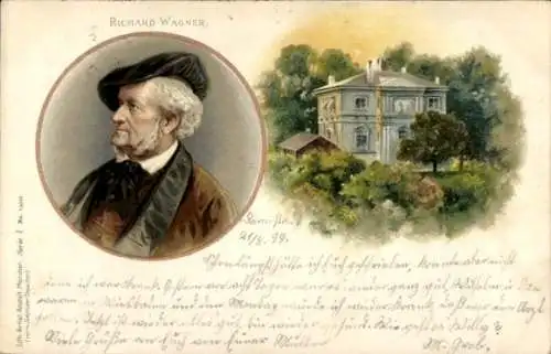 Litho Bayreuth, Richard Wagner, Villa Wahnfried