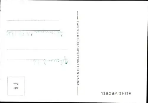 Ak Schauspieler Heinz Wrobel, Portrait, Autogramm