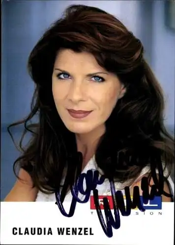 Ak Schauspielerin Claudia Wenzel, Portrait, Autogramm