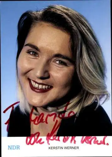 Ak Schauspielerin Kerstin Werner, Portrait, Autogramm