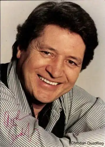 Ak Schauspieler Christian Quadflieg, Portrait, Autogramm