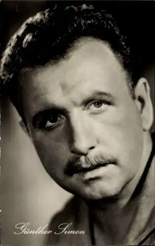 Ak Schauspieler Günther Simon, Portrait