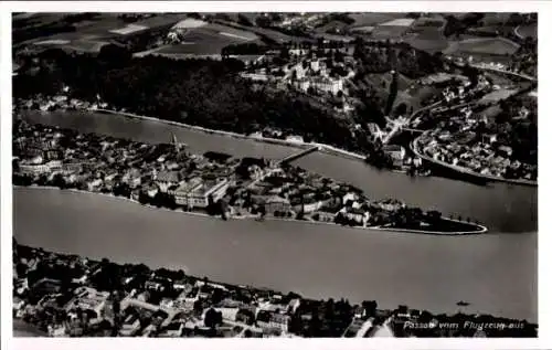 Ak Passau in Niederbayern, Fliegeraufnahme