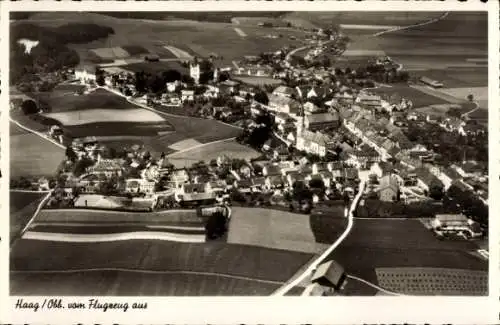 Ak Haag in Oberbayern, Fliegeraufnahme