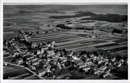 Ak Breitenbrunn Schwaben Unterallgäu, Fliegeraufnahme