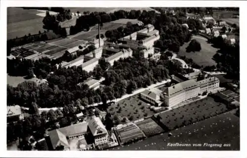 Ak Kaufbeuren an der Wertach in Schwaben, Fliegeraufnahme