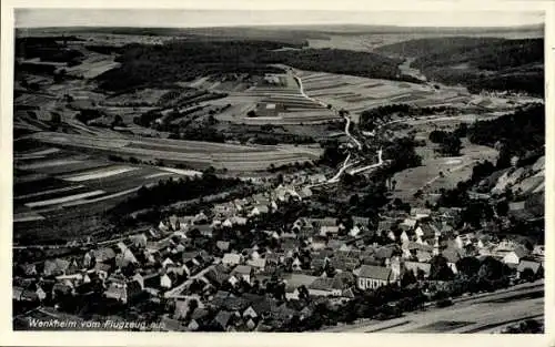 Ak Wenkheim Werbach an der Tauber, Fliegeraufnahme