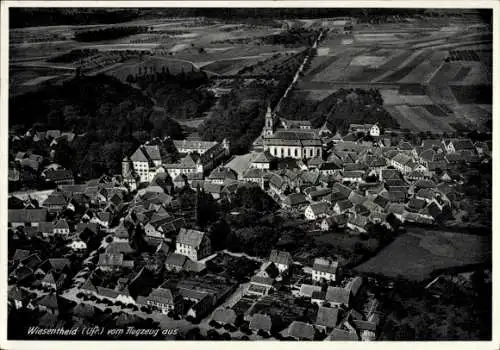 Ak Wiesentheid in Unterfranken, Fliegeraufnahme