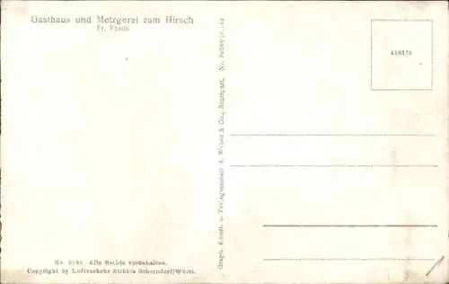 Ak Weissbach Weißbach in Thüringen, Fliegeraufnahme, Gasthaus zum Hirsch