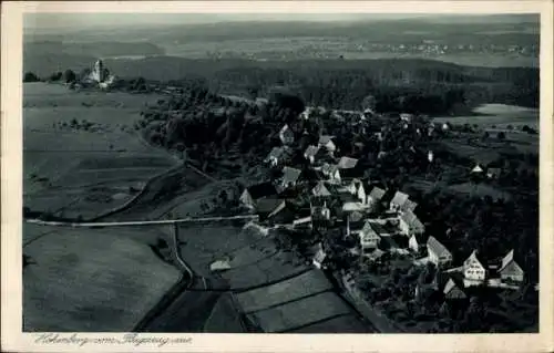 Ak Rosenberg in Württemberg, Hohenberg, Fliegeraufnahme