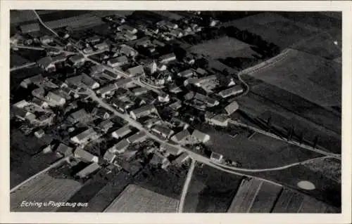 Ak Eching am Ammersee Oberbayern, Fliegeraufnahme