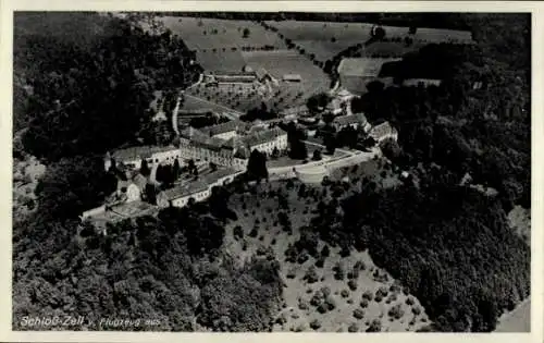 Ak Leutkirch im Allgäu Württemberg, Schloss Zeil, Fliegeraufnahme