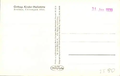 Ak Aschau im Chiemgau Oberbayern, Fliegeraufnahme