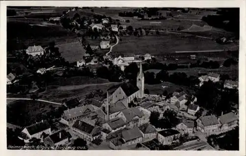 Ak Heimenkirch im Allgäu, Fliegeraufnahme