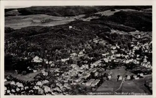 Ak Bad Liebenstein im Wartburgkreis, Fliegeraufnahme, Stadtpanorama