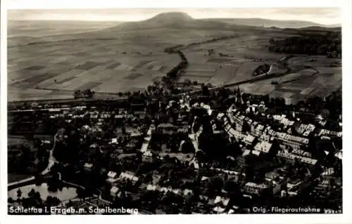 Ak Schlettau im Erzgebirge, Fliegeraufnahme